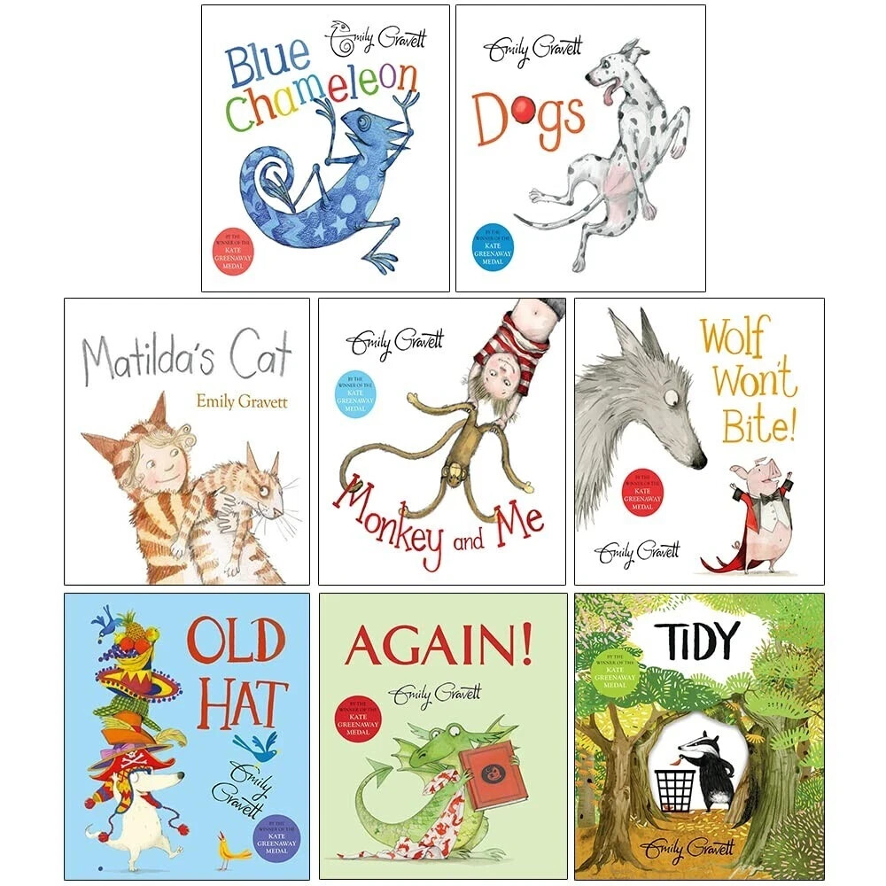 Emily Gravett 8 Books Collection Set Blue Chameleon, Dogs, Matilda's Cat & Tidy - Image 4