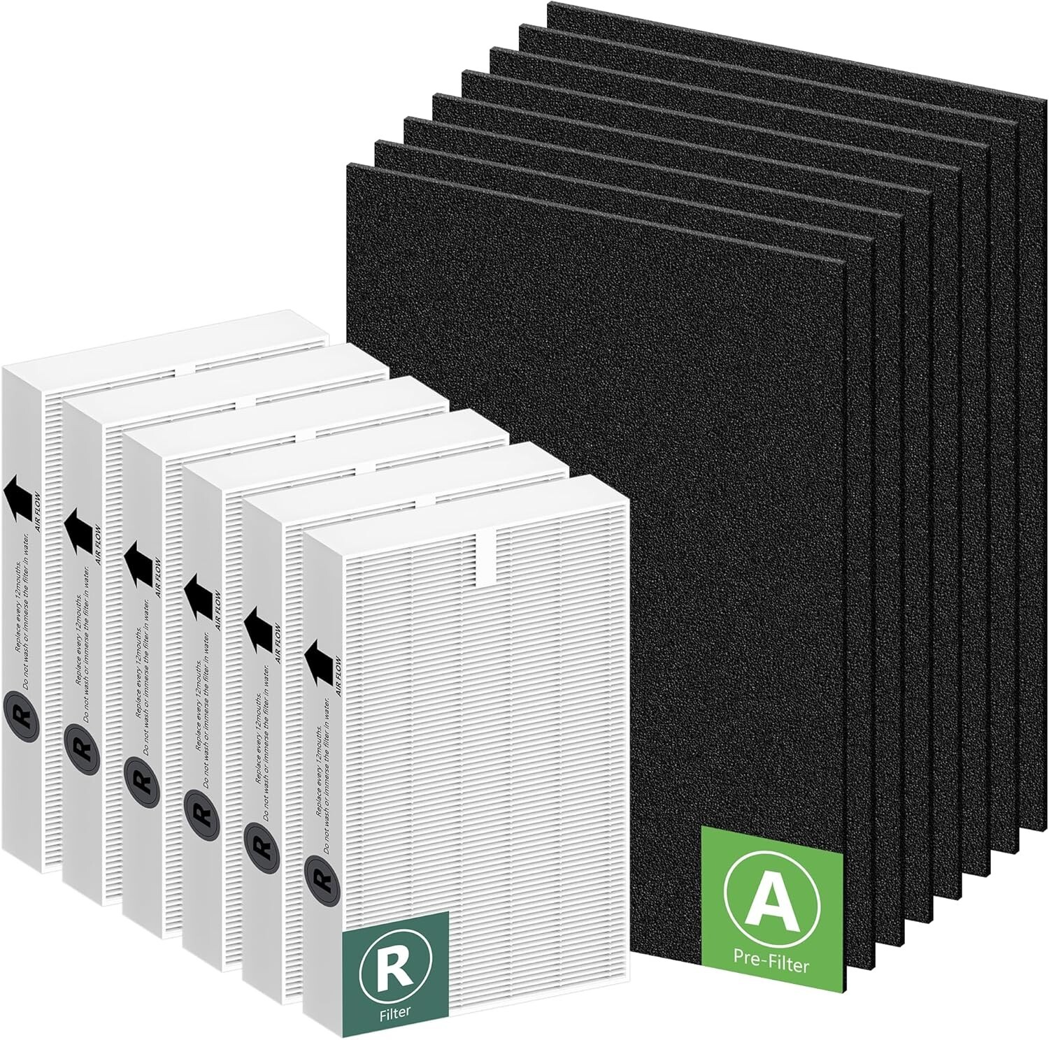 Honeywell Air Purifier HEPA & Carbon Filter Replacement 14-Pack