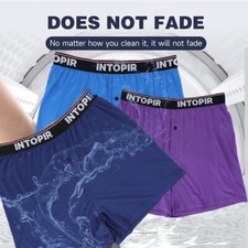 3Pcs Ropa Interior Bóxer De Los Hombres Suave Transpirable Viscosa