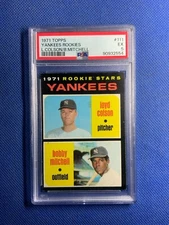 1971 Topps Baseball Yankees Rookies #111 Graded PSA 5 EX