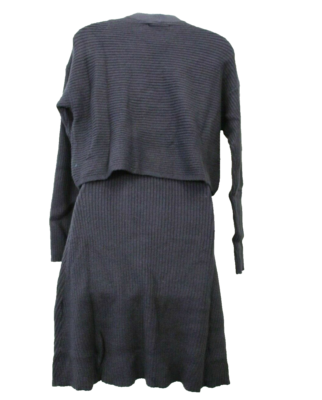 american eagle black sweater dress Black Sweater Dress with Tie Waist – The Teal Eagle Boutique main image 0