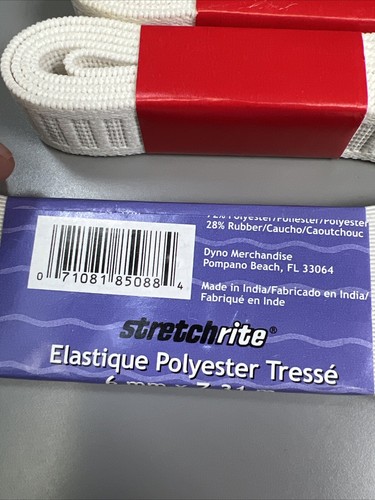 Lote de 11 elásticos trenzados - negro, blanco, elección del diseñador de EE. UU. .25, 0,5, 1 pulgada - Imagen 3 de 11