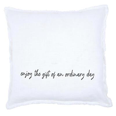 Euro Pillow Enjoy The Gift Face to Face Size 26in W x 26in H Pack of 2