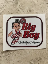 Bob’s Big Boy Restaurant Sticker Vinyl Decal, Northridge California, 4”X 3” NEW