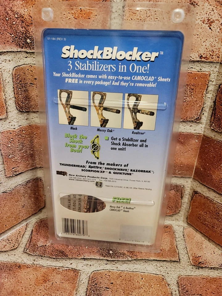 BLOQUEADOR DE CHOQUE 1000 ESTABILIZADOR DE ARCO 8”-CAÇA DE VEADOS-DESCANSO-SETA-RARO VINTAGE-CAMO~☆ - Imagem 3 de 4