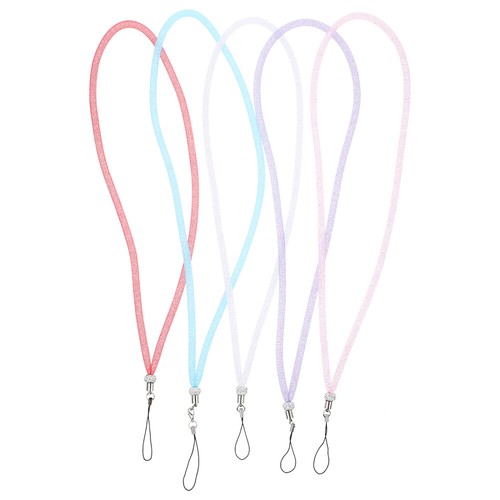 5 Pcs Bead Hand Wrist Lanyard Phone Hanging String Beads Phone Wristlet