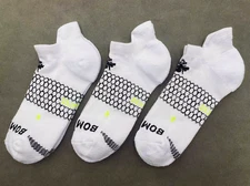 Women's Bombas 3 Pair White Ankle Sock Size M