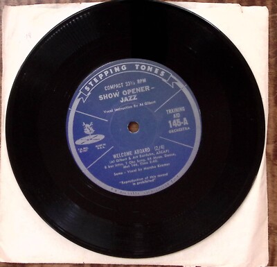 STEPPING TONES SHOW OPENER-JAZZ WELCOME ABOARD WITH DANCE STEPS VINYL 45 52-55