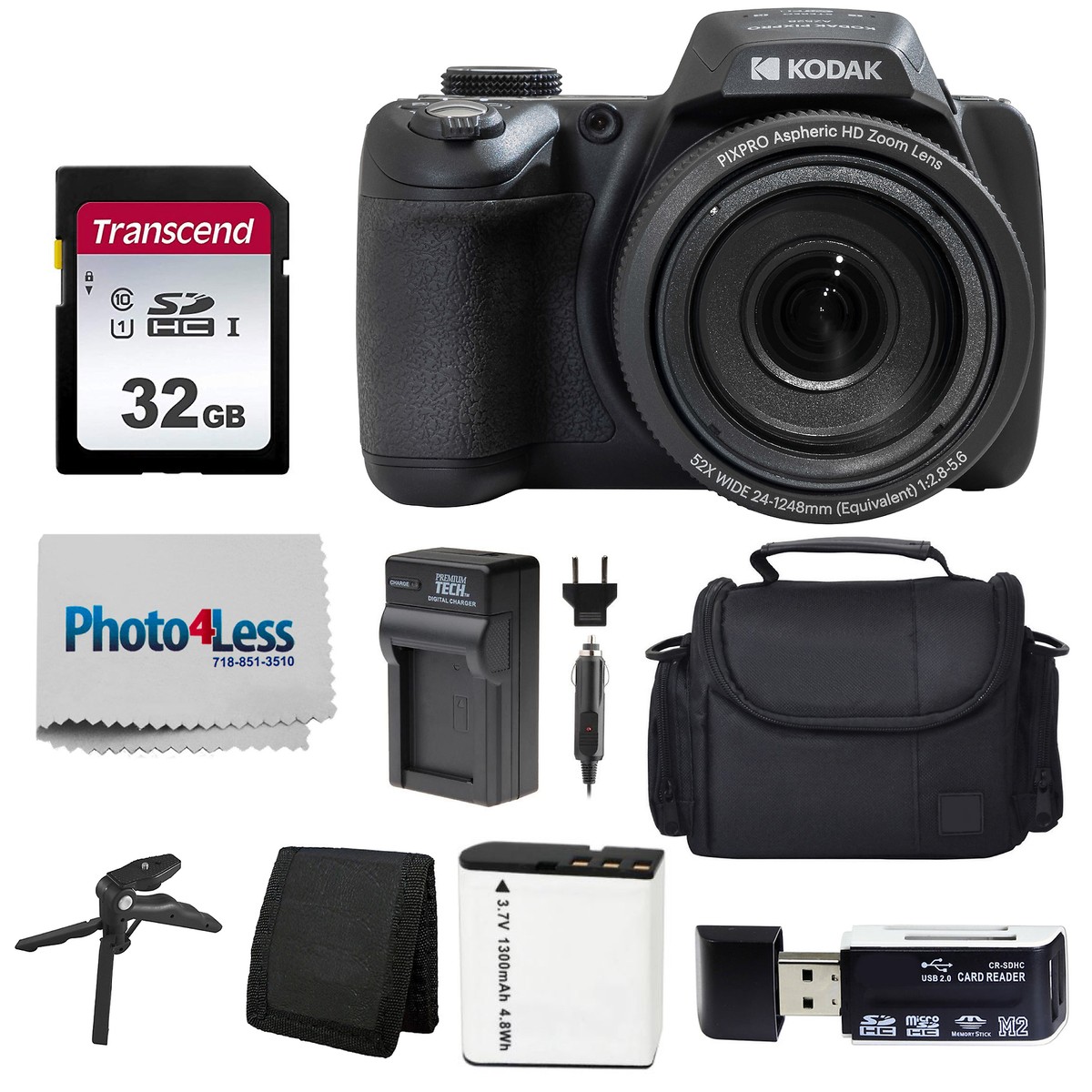 Kodak PIXPRO AZ528 Digital Camera (Black) Bundle | eBay