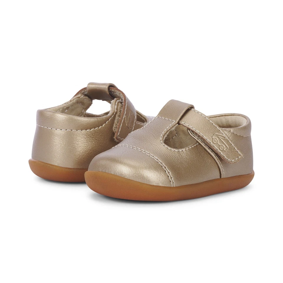 New See Kai Run  Bianca Mini Gold leather maryjane shoes, infant 6,NIB - Image 4 of 4