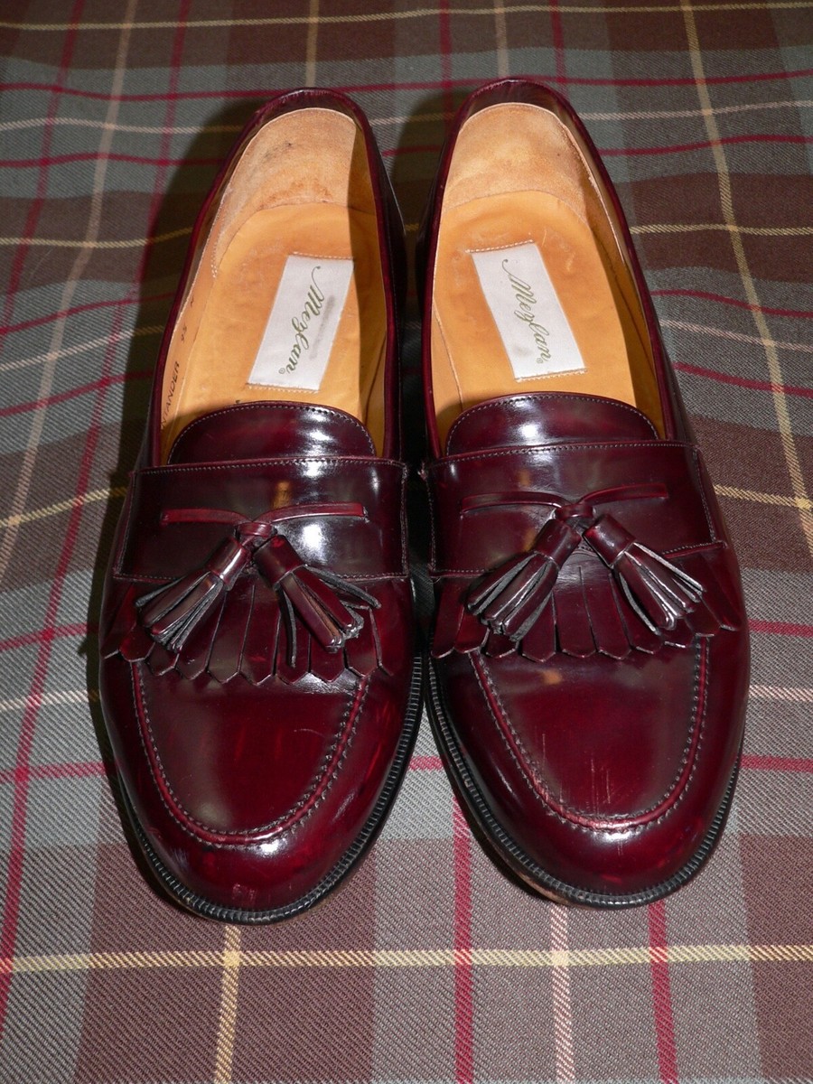 MEZLAN Santander Burgundy Cordovan Tassel Kilt Leather Dress Shoes Sz 8.5 715hxJKzukL._AC_UY300_.jpg main image 2
