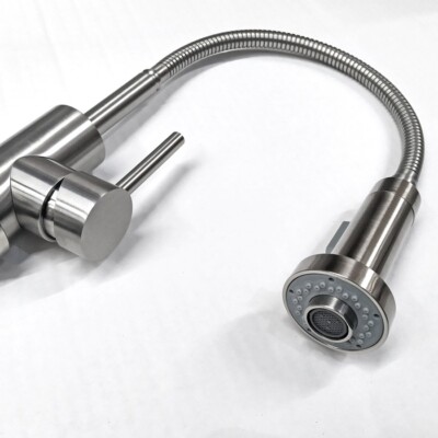 Küchenarmatur Edelstahl 360 Ausziehbar Mischbatterie Flex Schwenkbar Wasserhahn Top Qualität