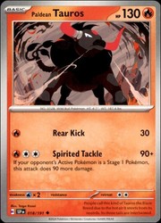 Paldean Tauros 018/191 Surging Sparks Uncommon