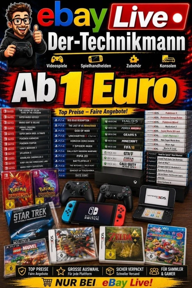 Technik - Artikel Ab 1 € - Videospiel & mehr !!