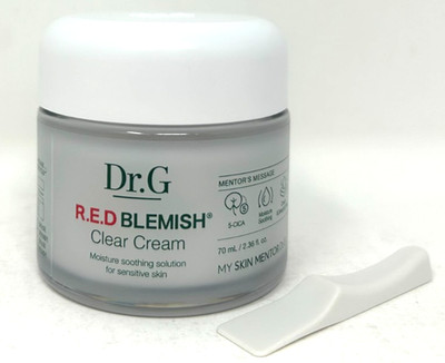 Dr.G Red Blemish Clear Soothing Korean Moisturizer Face Cream, 2.36 Fl Oz.