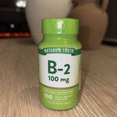 NATURE'S TRUTH VITAMIN B-2 100MG CAPSULES 100CT