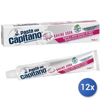 12X Bundle Pasta capitano Zahnpasta 100 Ml Backpulver Rot Hergestellt In Italien