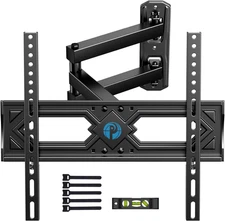 Pipishell Full Motion TV Wall Mount for 26-60 Inch Flat Curved Tvs, Heavy Duty S