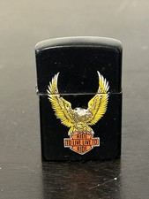 VTG Harley-Davidson Type Lighter Ride To Live/Live To Ride Eagle Bar/Shield Logo