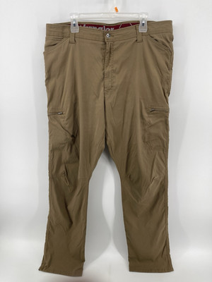 Wrangler Cargo Stretch Pants Mens Size 40X32 High Rise Beige Tan Nylon Fast Ship