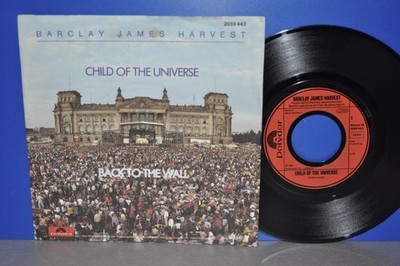 7'' Barclay James Harvest Child of the Universe Back to the wall Vinyl Single TOP