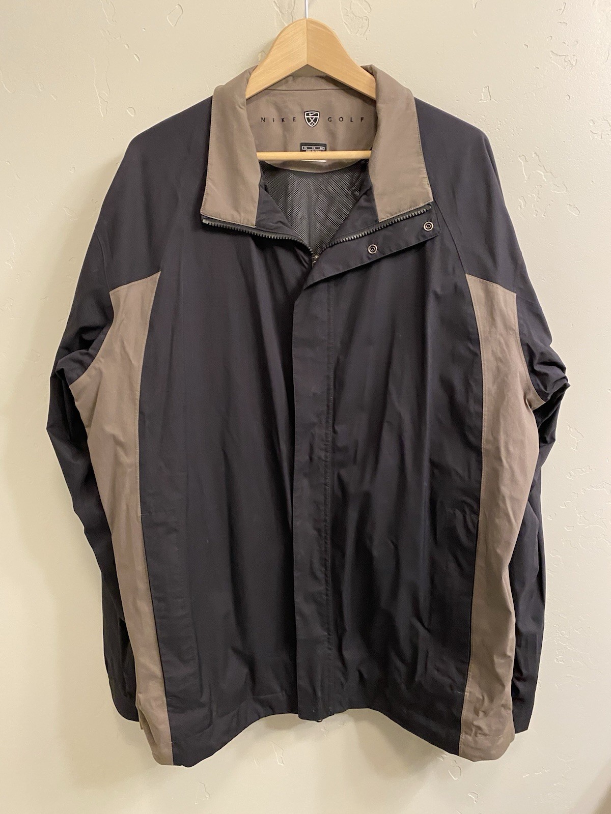 SACAI X NIKE Giacca a vento impermeabile Nike Golf uomo taglia XL nera vestibilità tempesta full zip