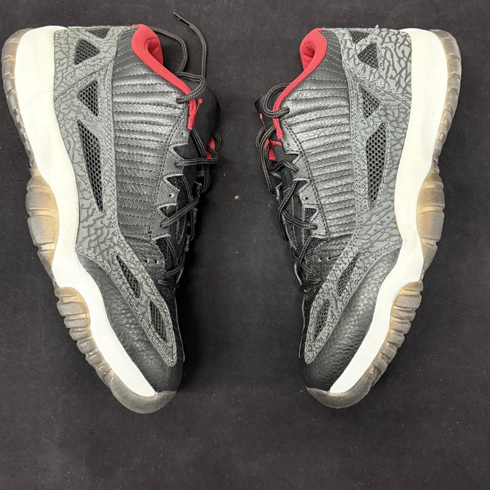 OG Air Jordan 11 2003 retro Low IE negro rojo (criado) para hombre talla 11 Foto 4 de 4