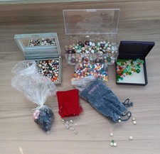 Vintage Beads Spangles For Lace Bobbins Glass-Plastic-Crystal