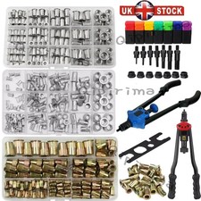 201/51PC Professional Hand Nut Tool Riveter Rivnut Gun Kit Mandrels Repair M3-M8