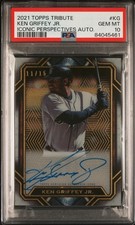 2021 Topps Tribute Ken Griffey Jr Iconic Perspectives Autograph #11/15 PSA 10 