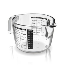 Arendo Messbecher Glas, 250ml, borosilikat, viele Skalen