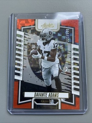 2023 Panini Absolute Davante Adams #76 Orange Mosaic /299 Las Vegas Raiders