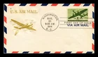 DR JIM STAMPS US COVER AIR MAIL 8C FIRST DAY ISSUE SCOTT C26 GRIMSLAND UNSEALED