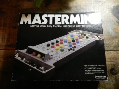 VINTAGE MASTERMIND STRATEGY BOARD GAME 1981 NISB PRESSMAN 3016