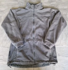 Columbia Fleece Jacket Interchange Core Women’s Size Small Grey Full Zip
