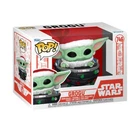NEW Funko Pop! Star Wars: Holiday Grogu With Santa Hat In Pram #746 (Vaulted)