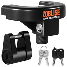 2 inch Trailer Hitch Locks Set, Trailer Tongue Lock Heavy Duty, Anti-Theft To...