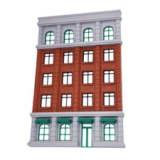 Outland Models Background 5-Story Classic Hotel Stackable 1:87 HO Scale
