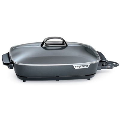 Presto Slimline Nonstick Electric Skillet with Tempered Glass Lid, 16''(Open Box)