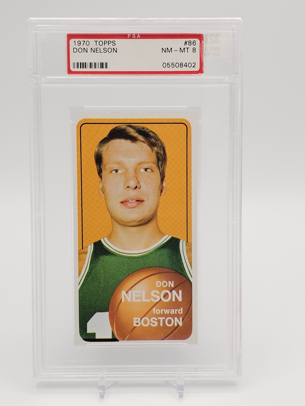 DON NELSON 1970-71 TOPPS BASKETBALL #86 PSA 8 Q7113