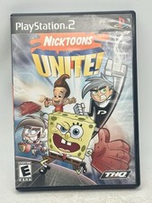Nicktoons Unite PlayStation 2 PS2 Game Complete THQ Spongebob Jimmy Neutron