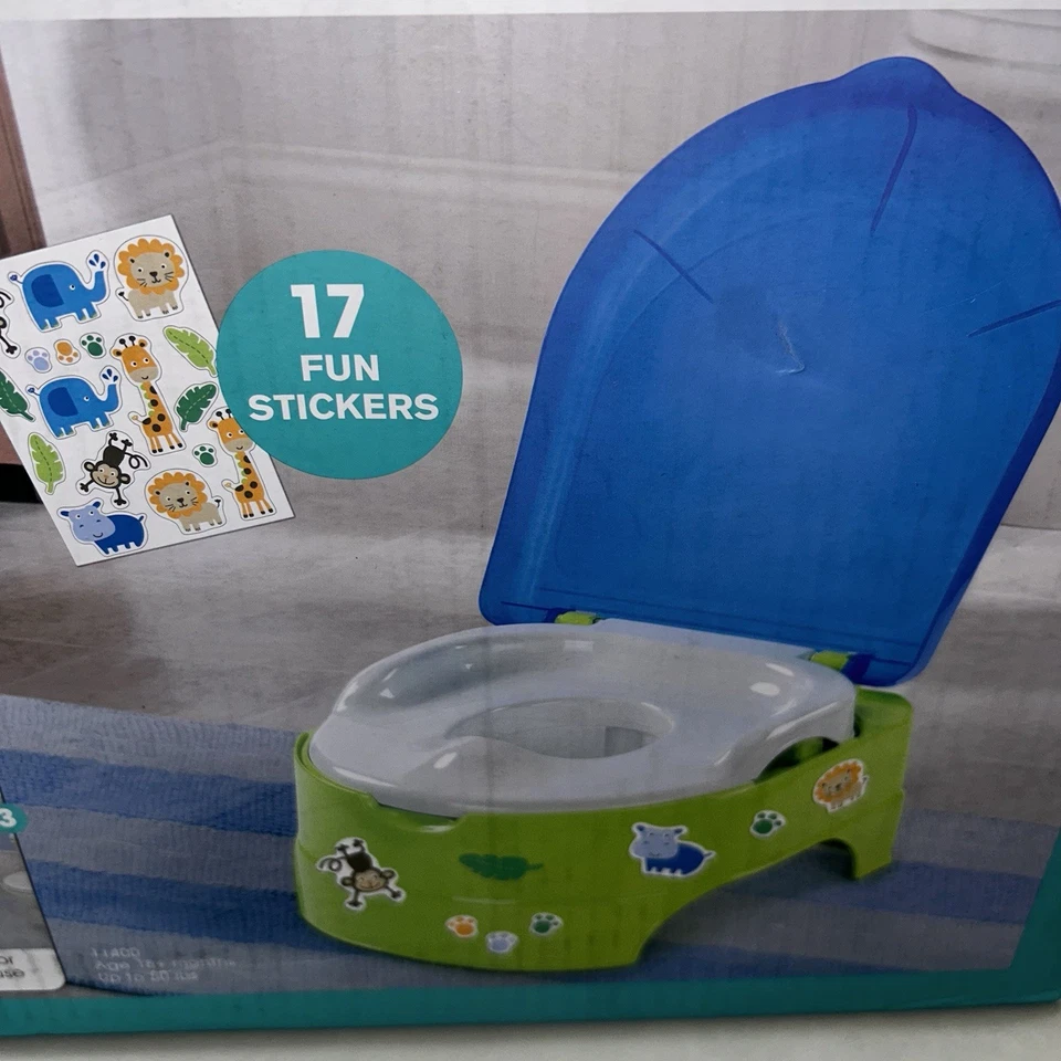 My Fun Potty ~ 3-In-1 ~ Stand Alone Potty Seat, Toilet Trainer & Step Stool- NEW - Image 3 of 3