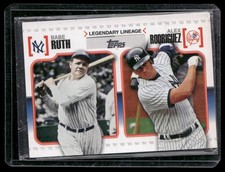2010 Topps #LL3 Babe Ruth / Alex Rodriguez Legendary Lineage