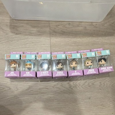 Funko Pocket Pop! Keychain BTS Dynamite Vinyl Figure Set Jin RM J-Hope Suga V