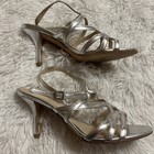 Pelle Moda Sandals High Heels Silver Size 6 1/2 — photo 2