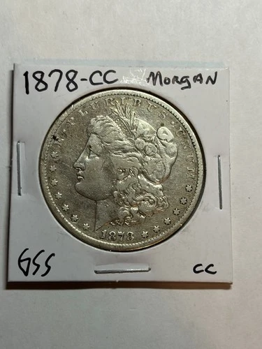 1878-CC Morgan Silver Dollar $1 VF Details Very Fine Carson City Mint