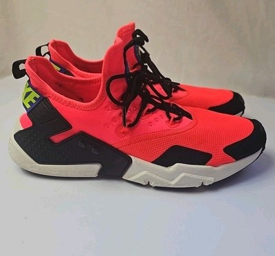 Nike Air Huarache Drift Shoes Mens Size 9.5 AH7334-602 2018 Sneakers Neon Orange
