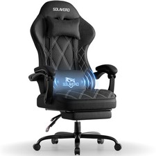 Executive Gaming Chair with Massage and Lumbar Support
