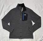Millet Jacket Mens Large Gray Wool Fleece Full Zip Outdoor Hiking Base Coat