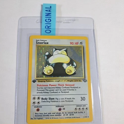 Snorlax 1st Edition Holo Rare #11 psa